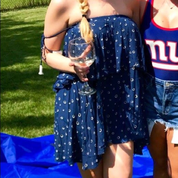 Cute strapless Faithfull The Brand blue dress - Picture 6 of 6